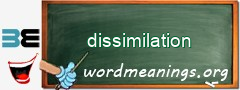 WordMeaning blackboard for dissimilation